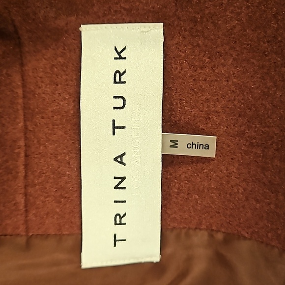 💕TRINA TURK💕 Parker Cape ~ Knit Melton Cab Frank Medium M NWT - Picture 12 of 15